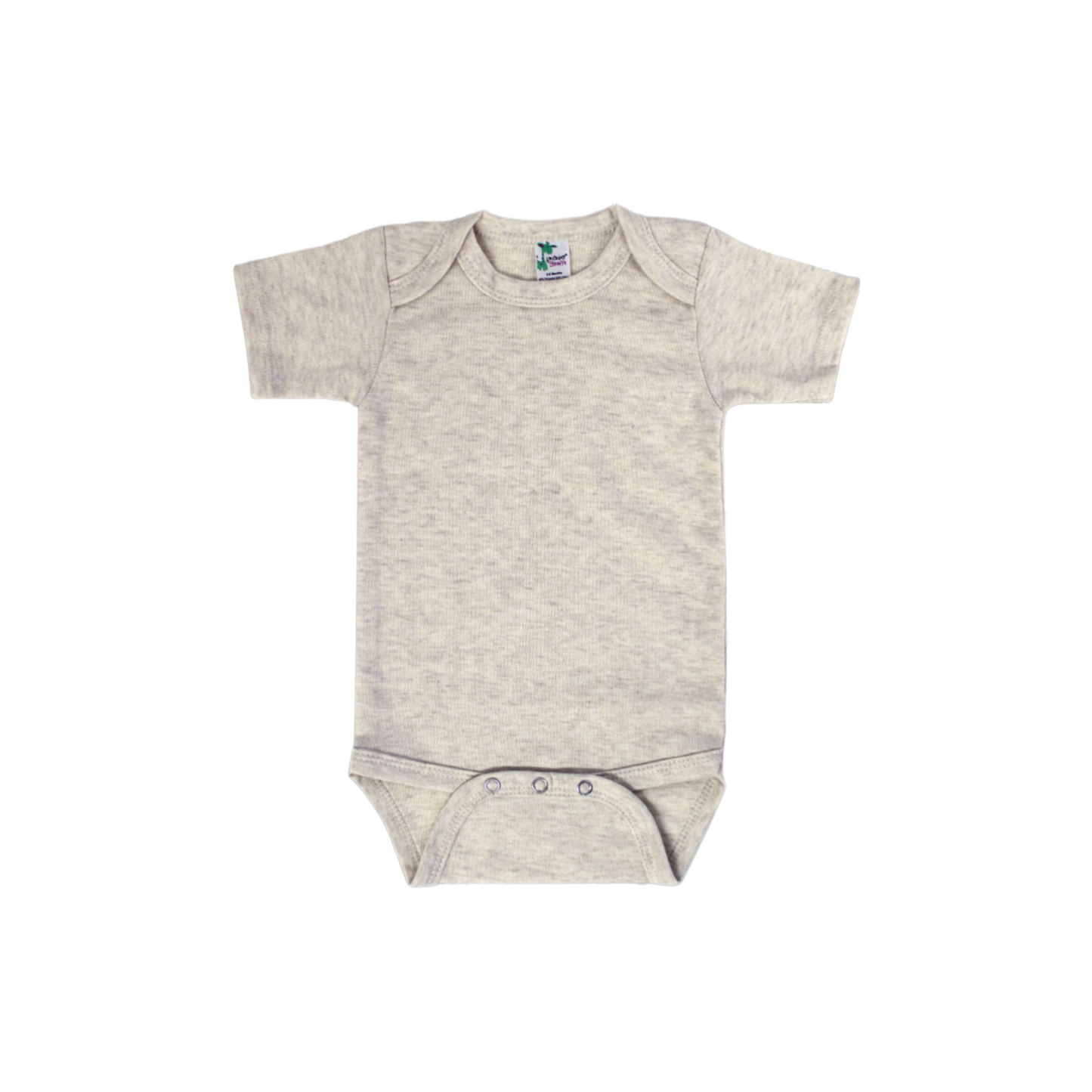 BABY CREW NECK SOLID ONESIE / OATMEAL