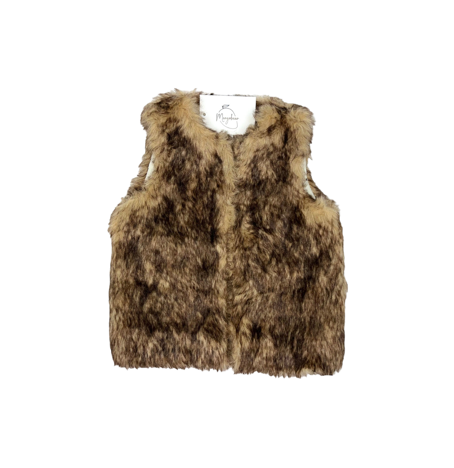 FAUX FUR COAT / BROWN