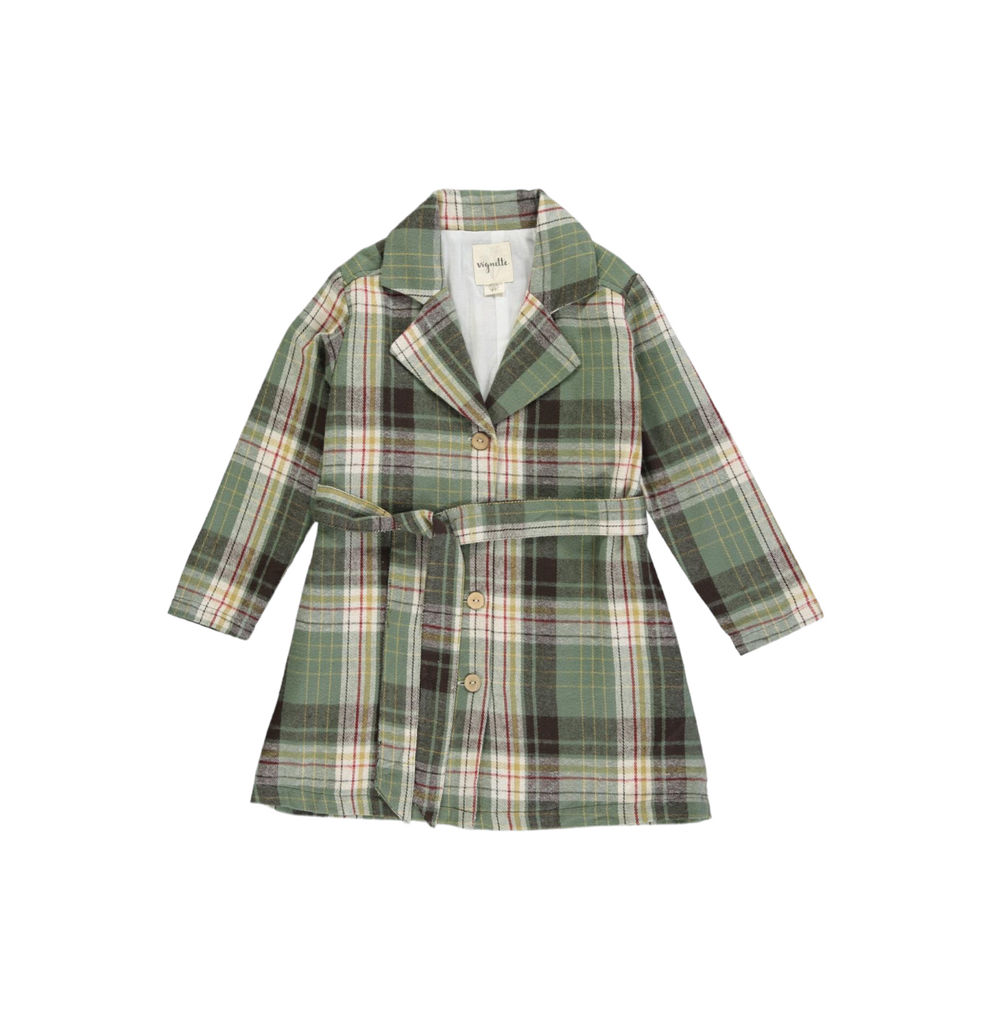 INDY COAT / GREEN PLAID