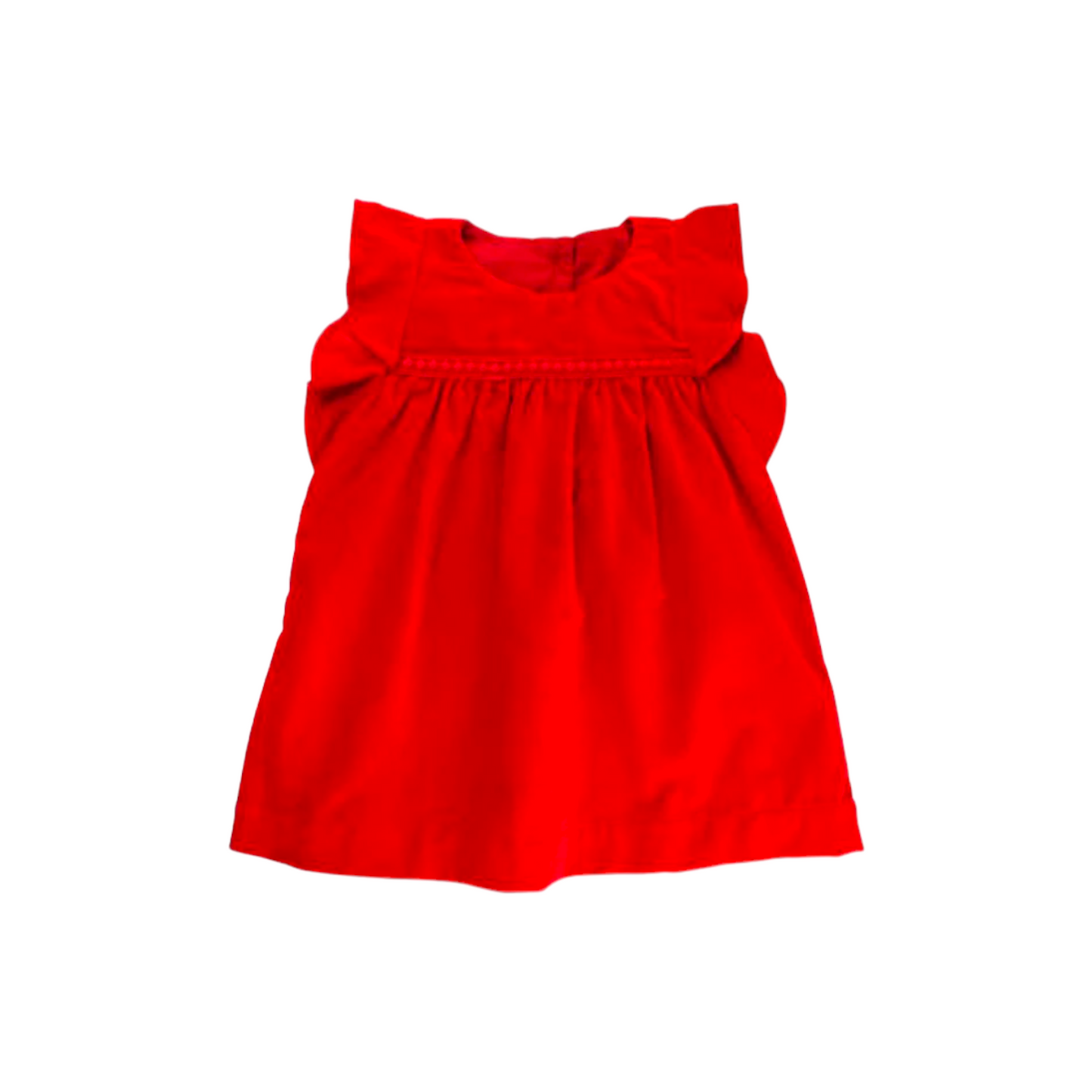 RED VELVET JUMPER DRESS
