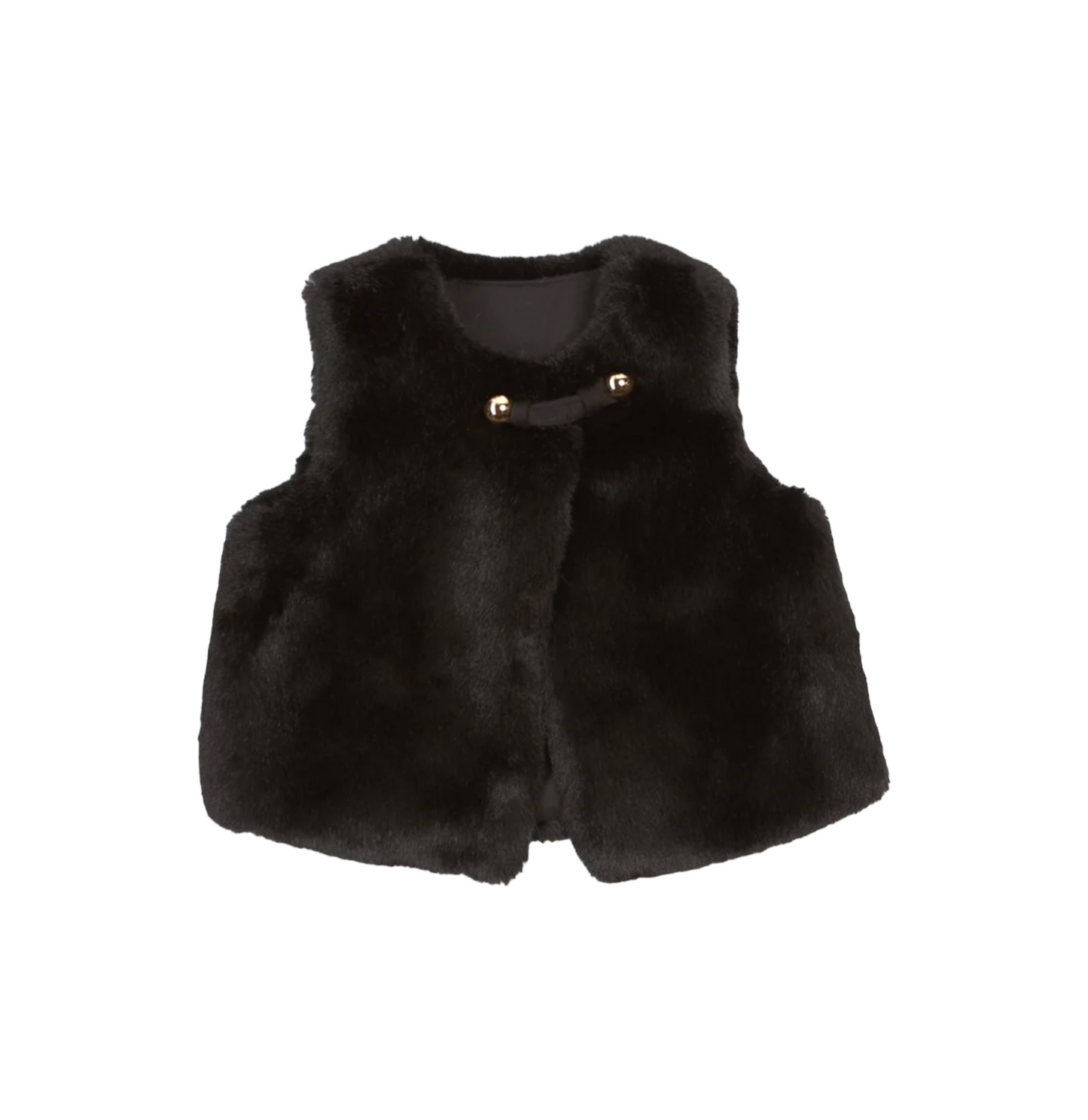 SS FUR VEST / BLACK