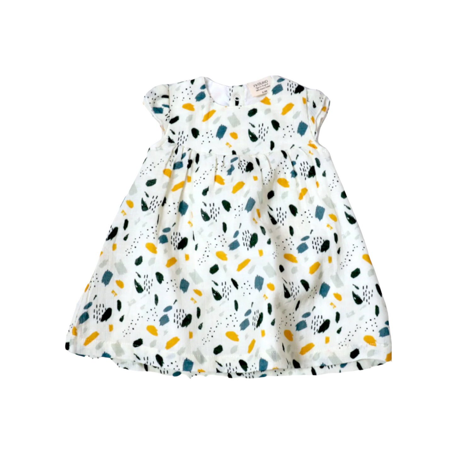 BLOOM CAP SLEEVE DRESS + BLOOMER SET / NATURAL