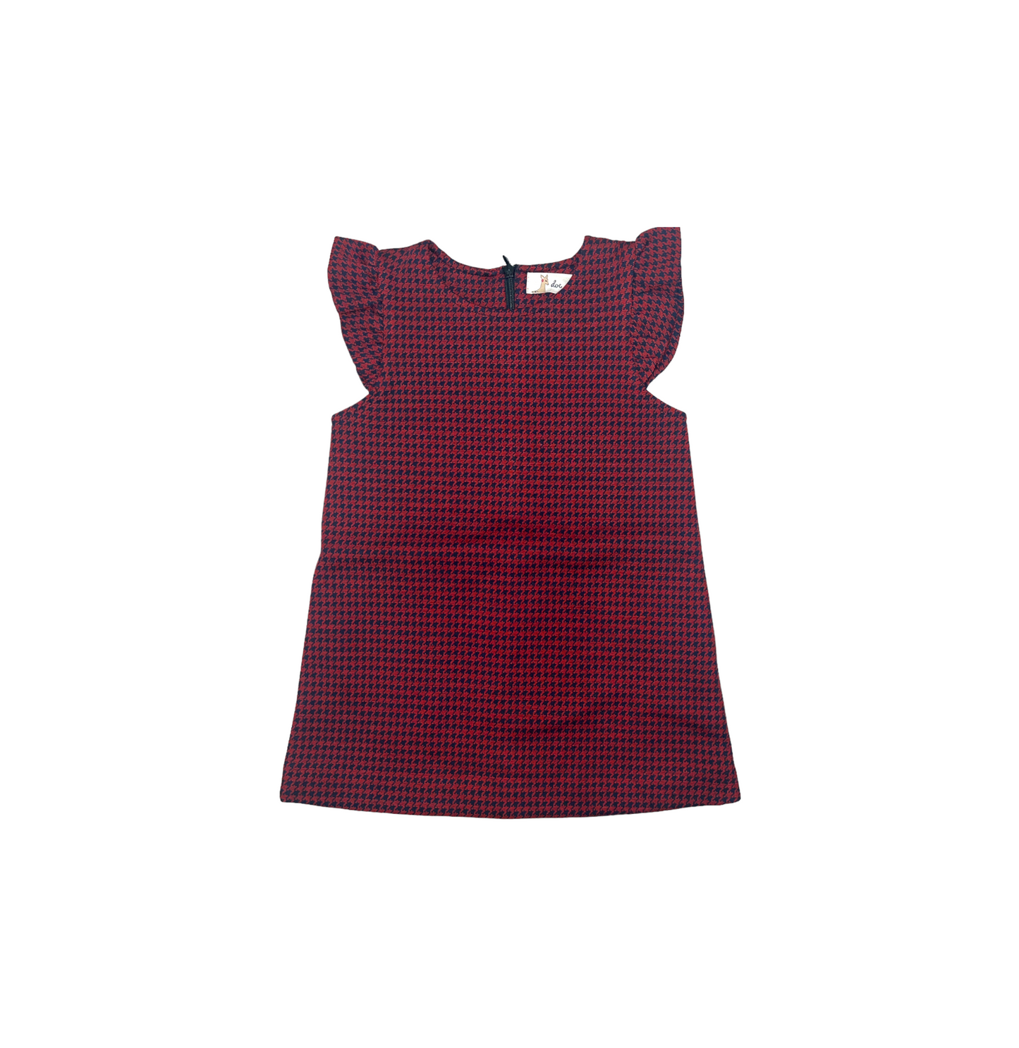 HOUNDSTOOTH PRINT DRESS