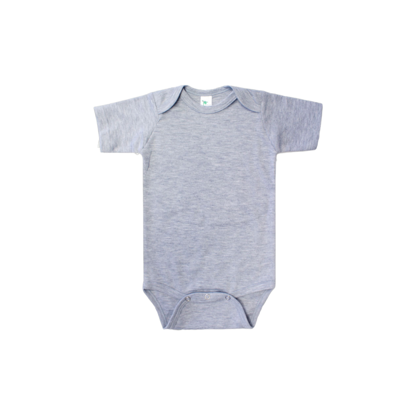 BABY CREW NECK SOLID ONESIE / GREY