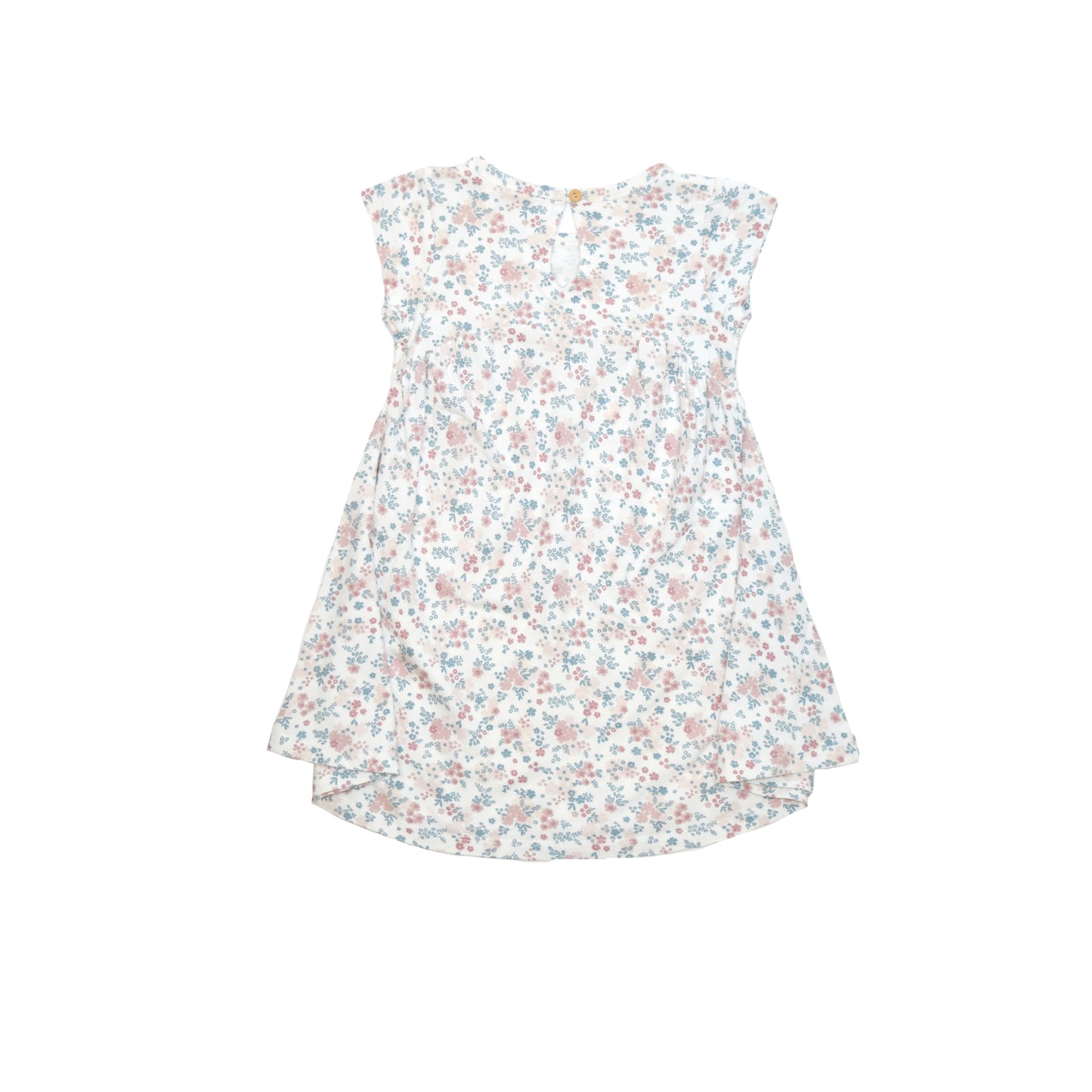 SIDE GATHER DRESS / JERSEY / DITSY FLORAL