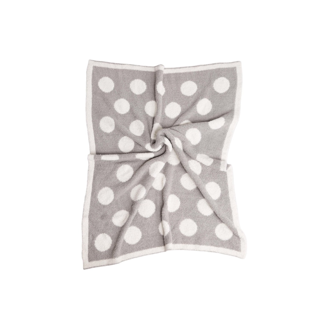 POLKA DOT SHERPA BLANKET