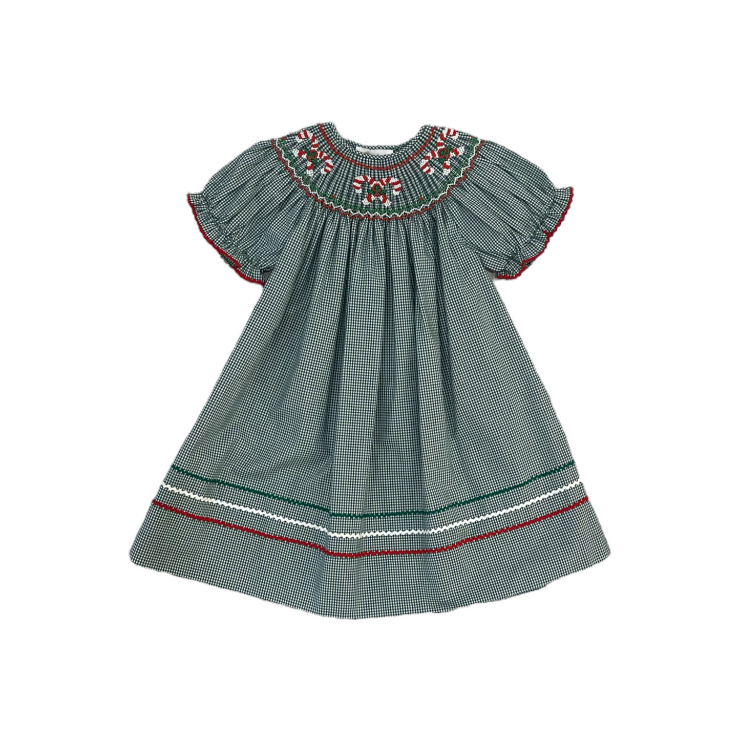 BISHOP CANDYCANE DRESS GREEN/GING