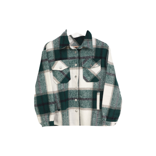 OVERSIZED PLAID JACKETS / GREEN