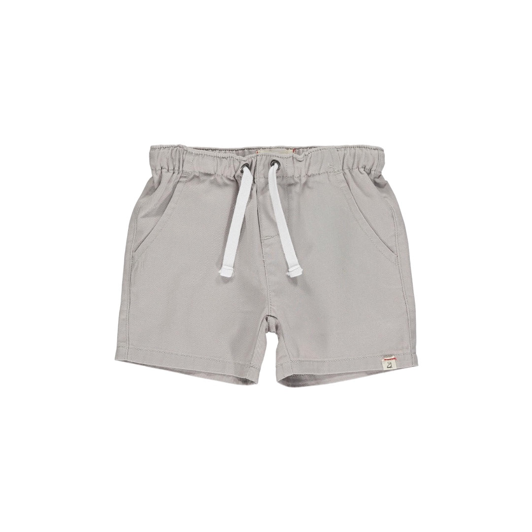 PALE GREY HUGO TWILL SHORTS