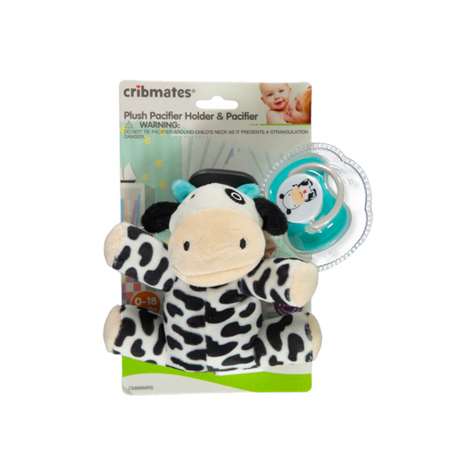 COW PLUSH PACIFIER WITH PACIFIER