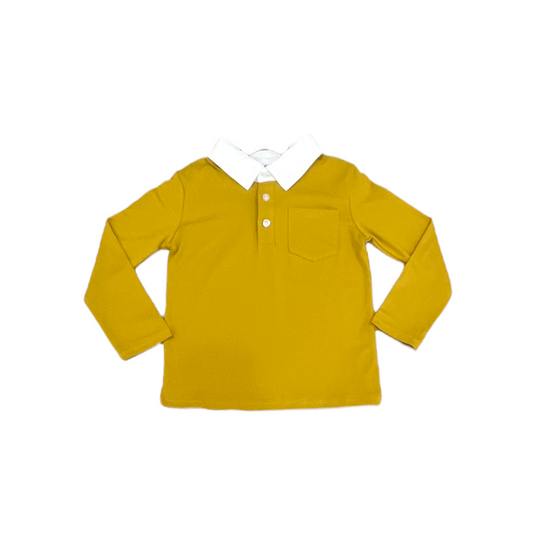 COLLARED SHIRT IN MUSTARD