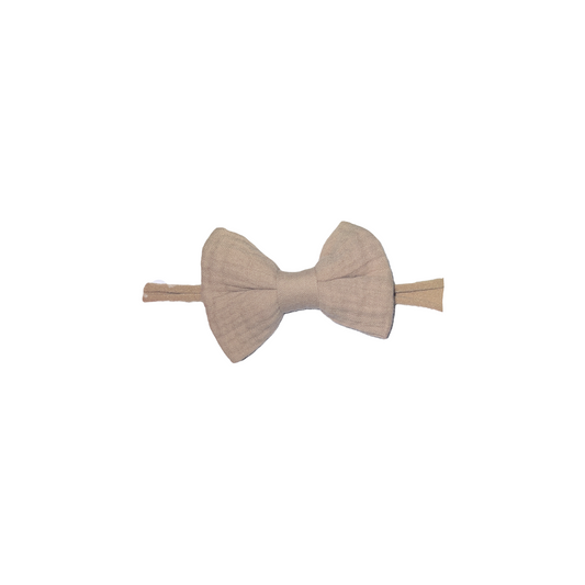 HEADBAND BOW /TAN