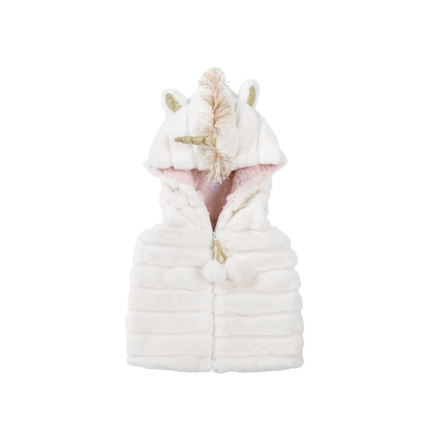 UNICORN HOODED FUR VEST