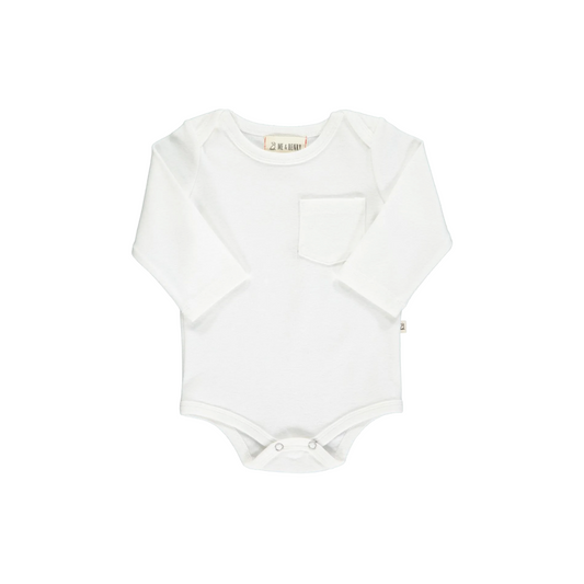 SOLID BRUSHED COTTON ONSIE / WHITE