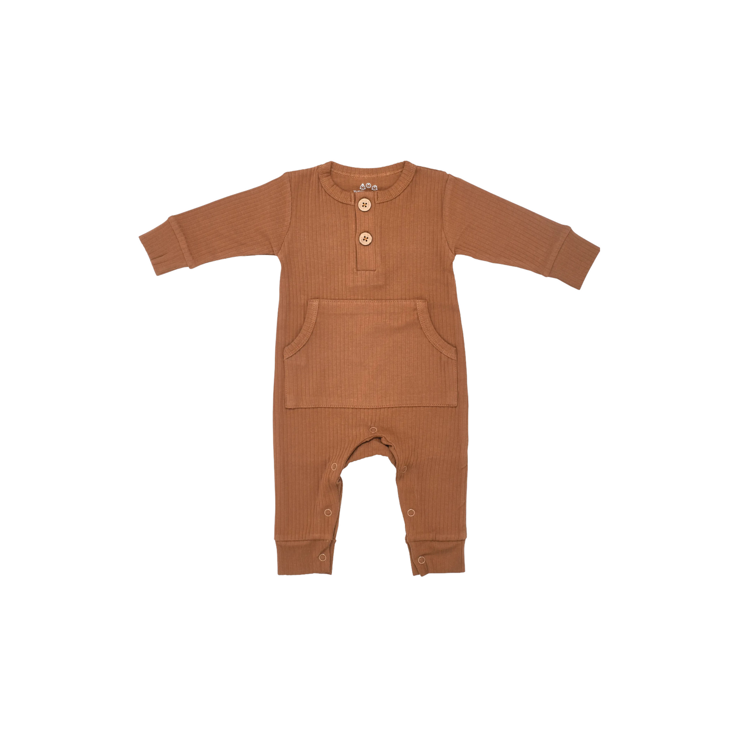 BABY RIBBED PLAYSUIT WITH POCKETS