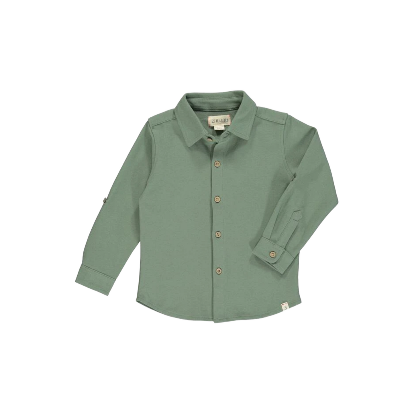 REMBERT SHIRT / GREEN PIQUE