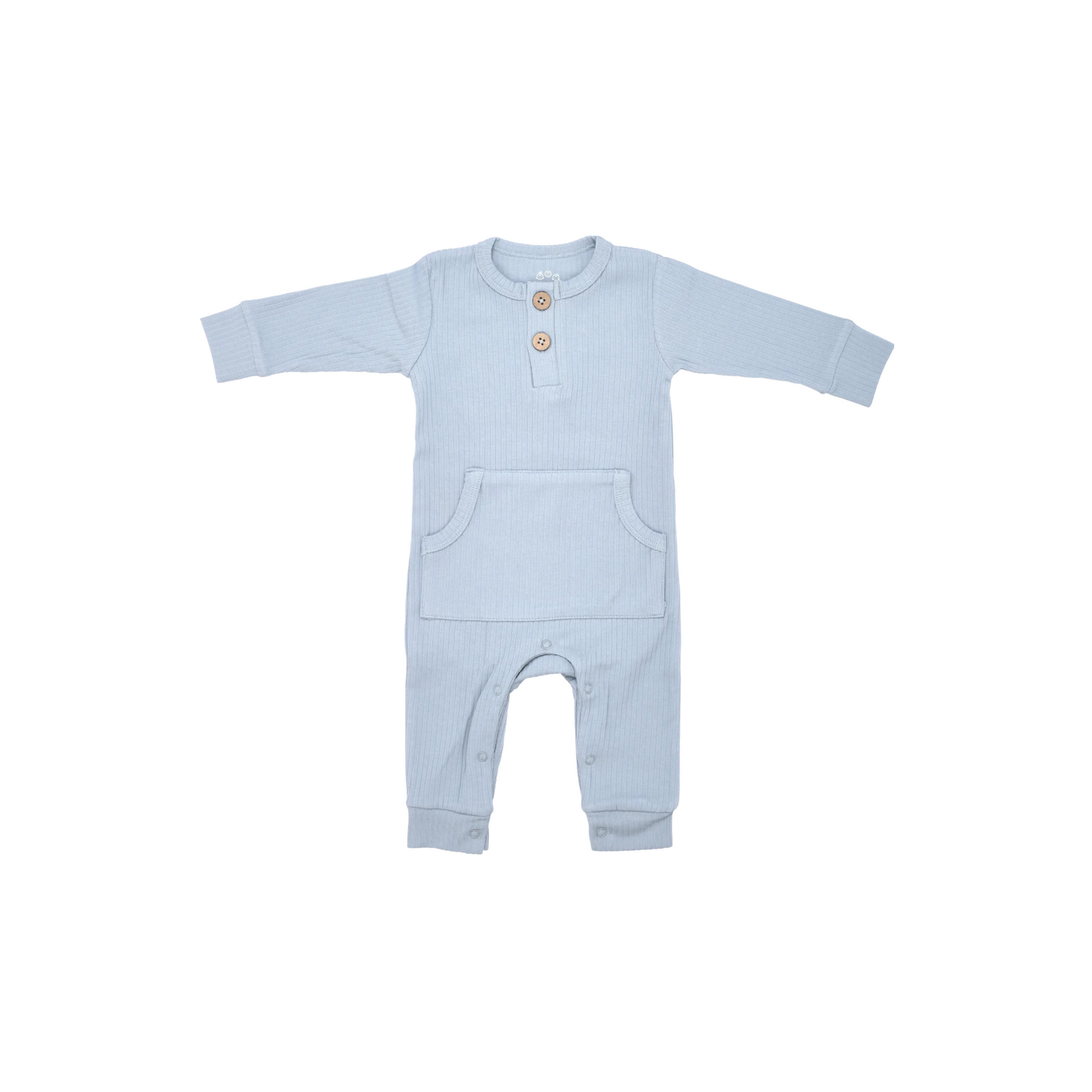 BABY RIBBED PLAYSUIT WITH POCKETS