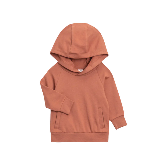 ASHLAND FRENCH  TERRY HODDED PULLOVER / CEDAR