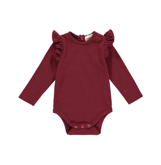 QUINN ONESIE / BURGUNDY