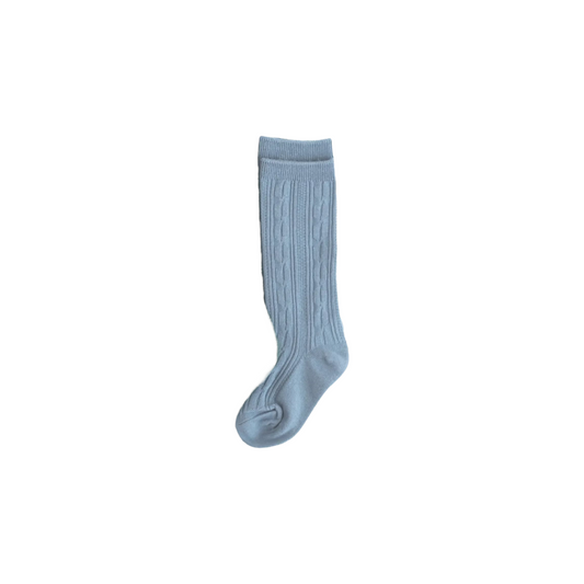 KNEE HIGH SOCKS / STEEL BLUE