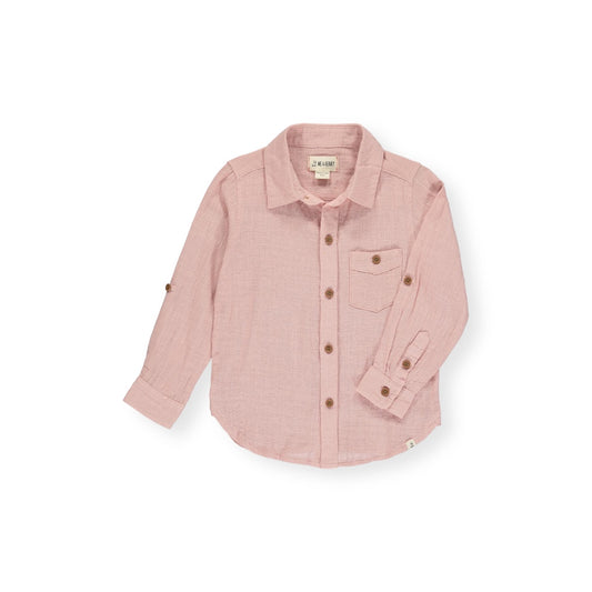 DUSTY PINK COTTON MERCHANT LS