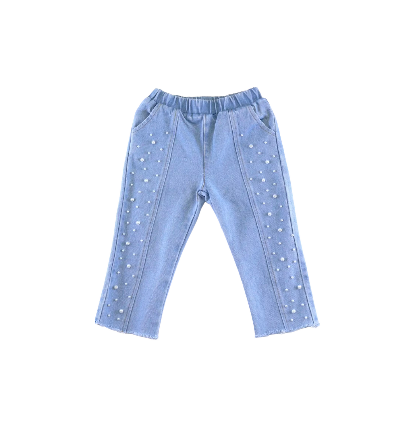 STUDDED PEARL JEANS