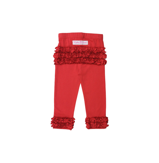 EVERYDAY RUFFLE LEGGINGS / RED