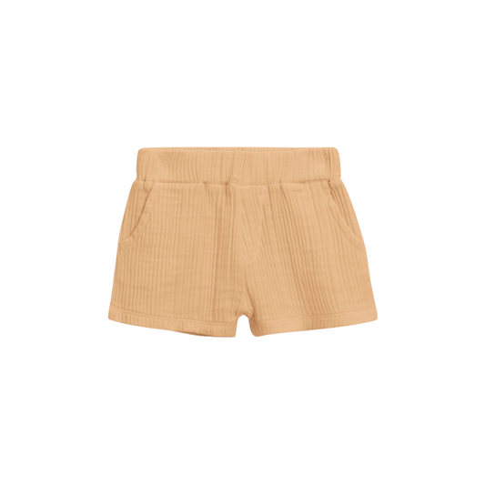 ASHBY MUSLIN SHORTS / SOLID TAN