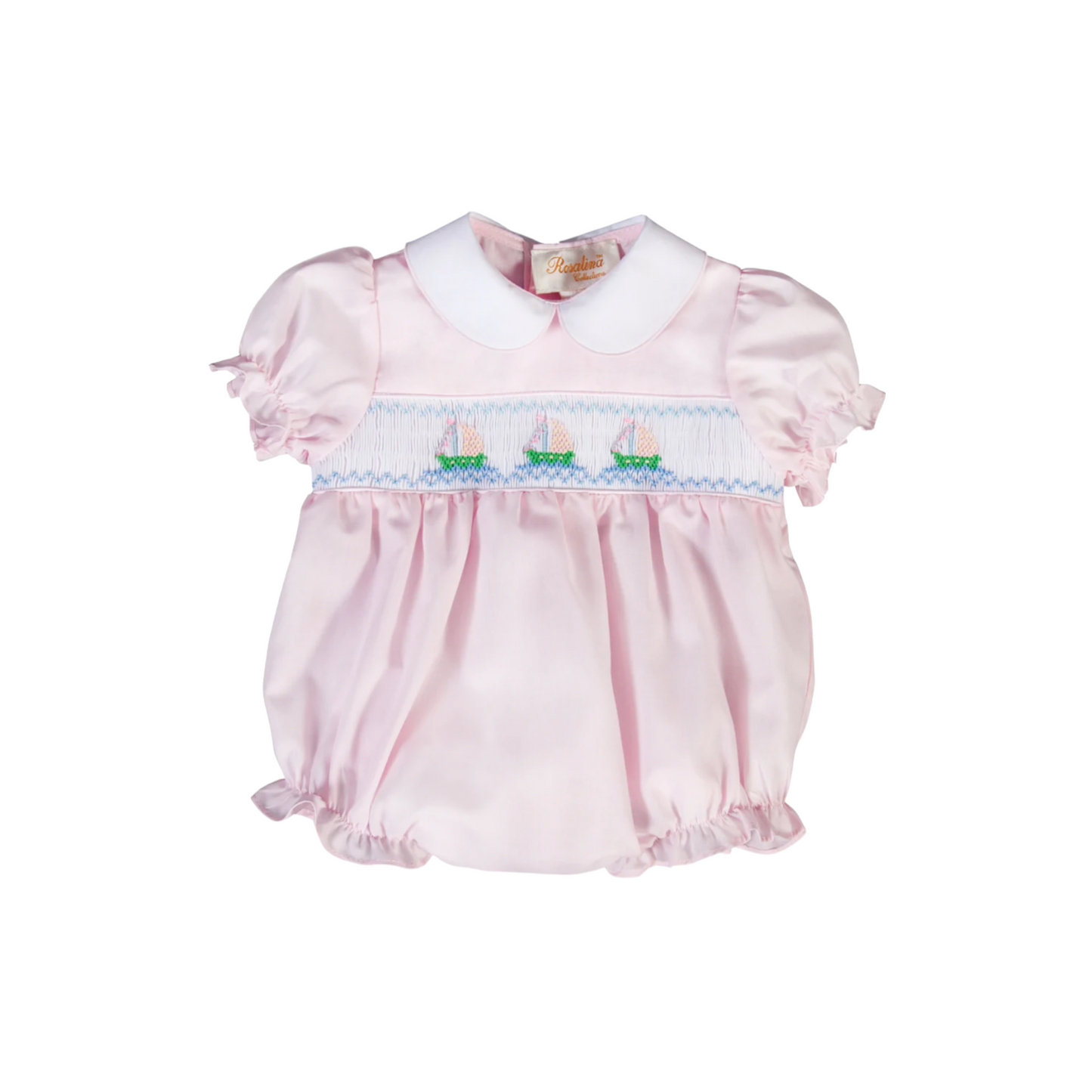 BUBBLE GIRL SMOCKED SAILBOAT/ PINK