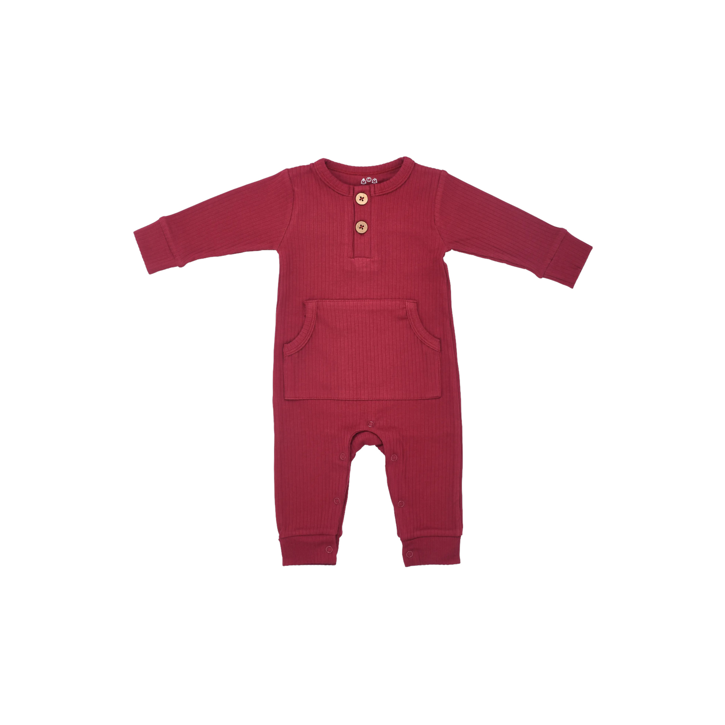 BABY RIBBED PLAYSUIT WITH POCKETS