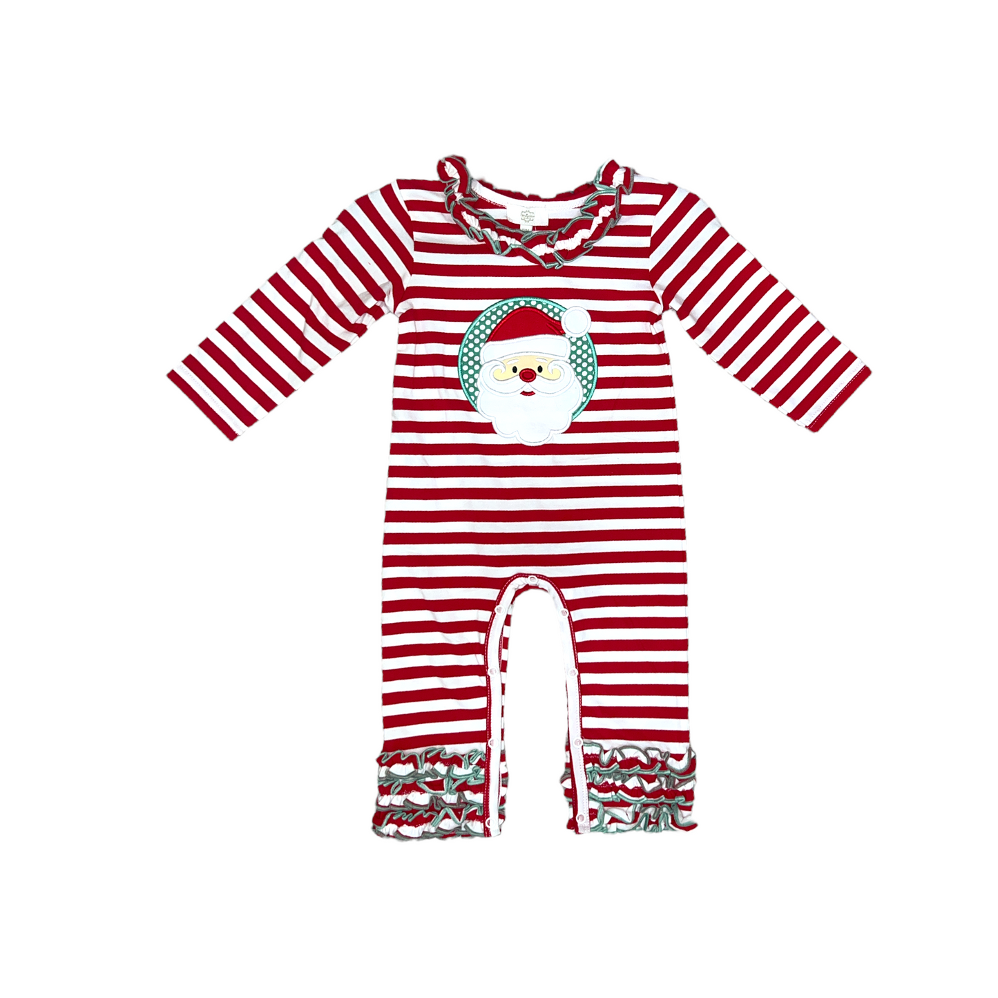 JOLLY SANTA ONESIE WITH RUFFLE