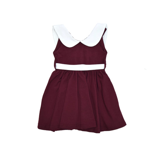 GRACE DRESS IN BURGUNDY