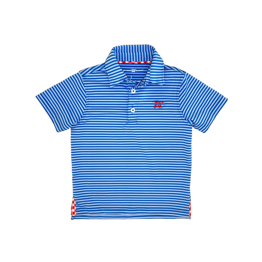 ALBATROSS YOUTH POLO / ROYAL BLUE STRIPES