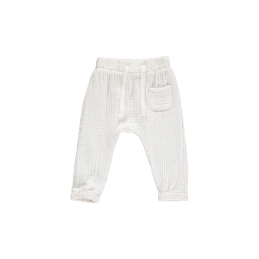 WHITE BOSUN GAUZE PANTS