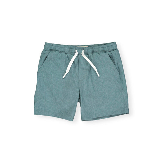 HEATHERED BLUE SWIM SHORTS